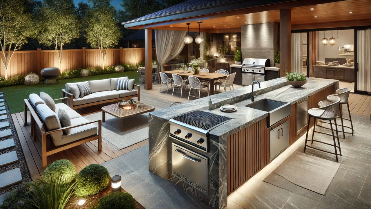 outdoor kitchen countertop trends