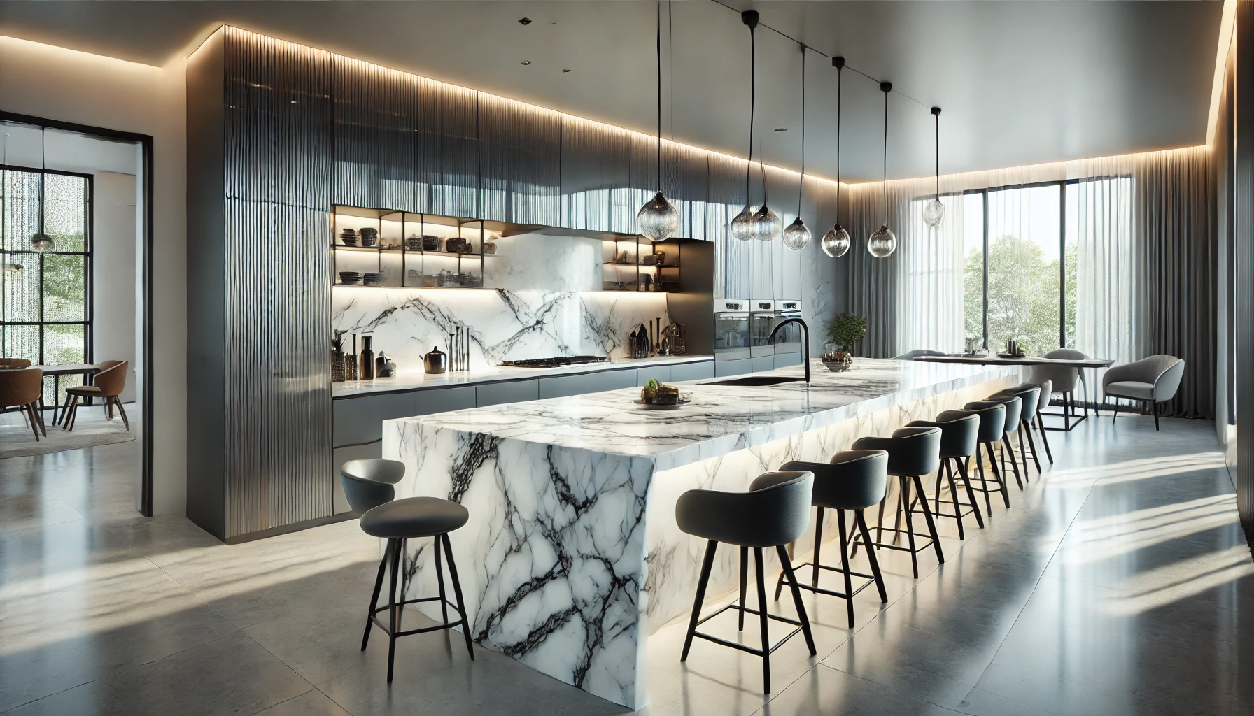 Waterfall Countertops: A Modern Elegance for Contemporary Kitchens