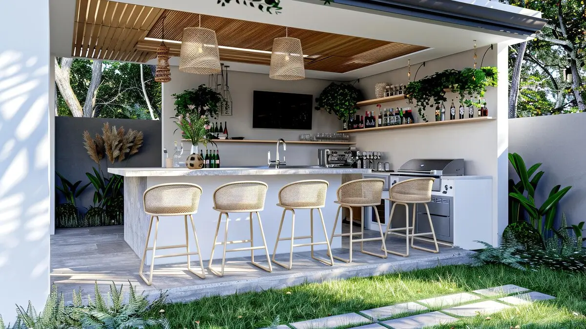 how to maintain the outdoor kitchen countertops