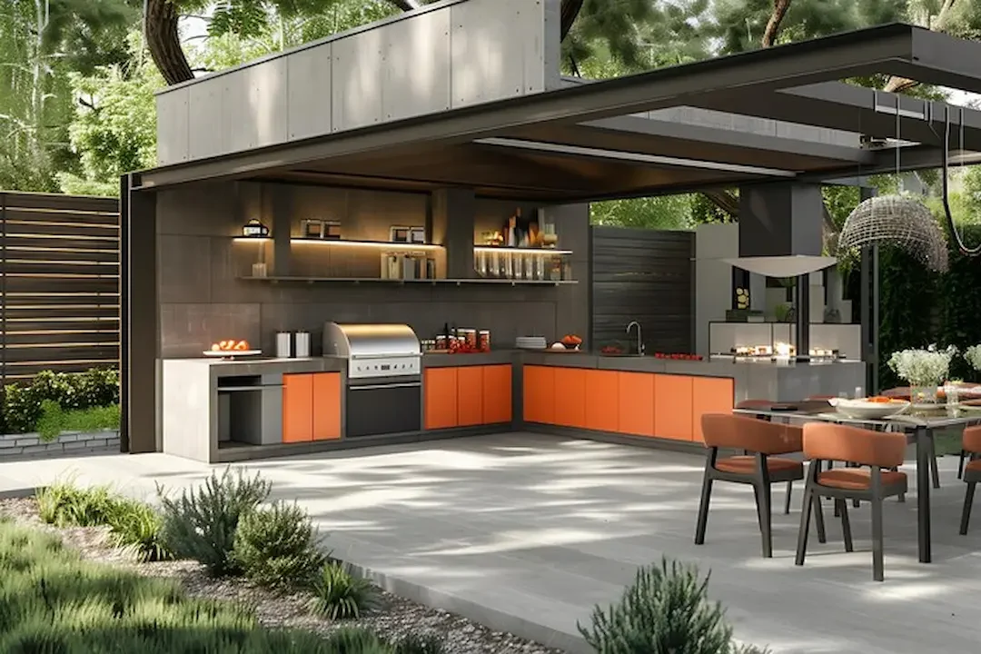 how to maintain the outdoor kitchen countertops