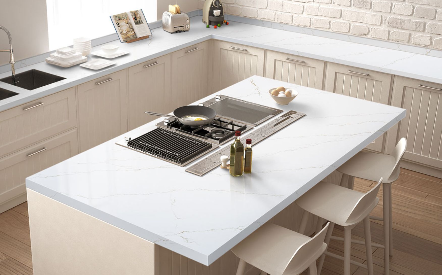 Calacatta Miraggio Gold Quartz