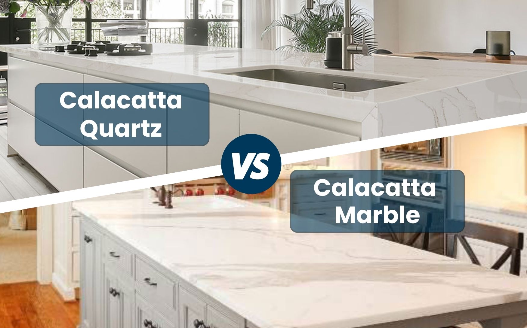 Calacatta Quartz vs Calacatta Marble