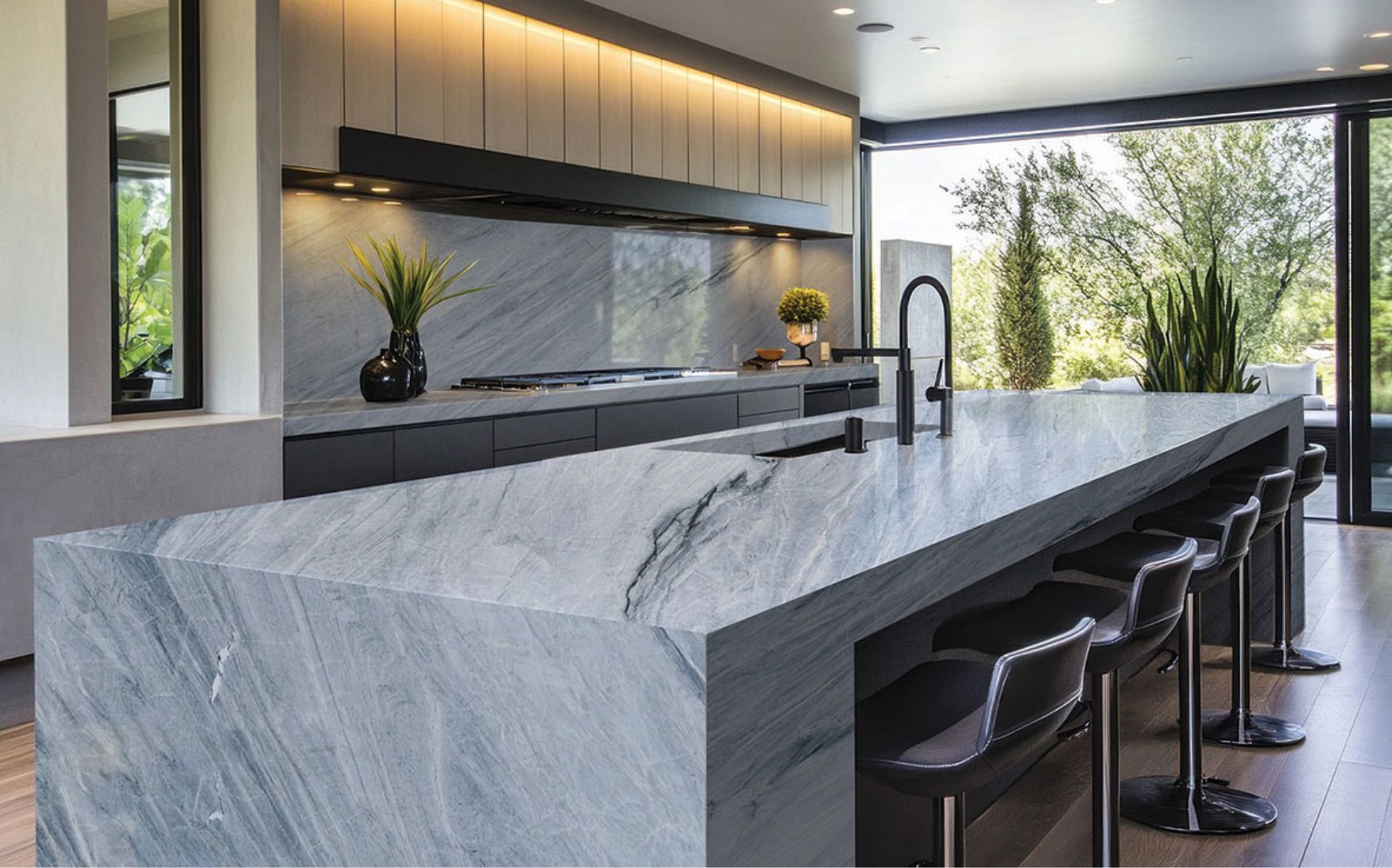 Blue Quartzite Countertop Ideas