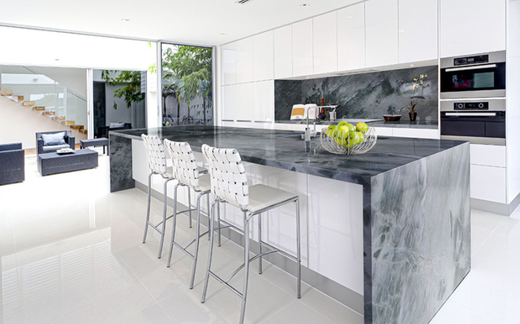 Quartzite Waterfall Countertops