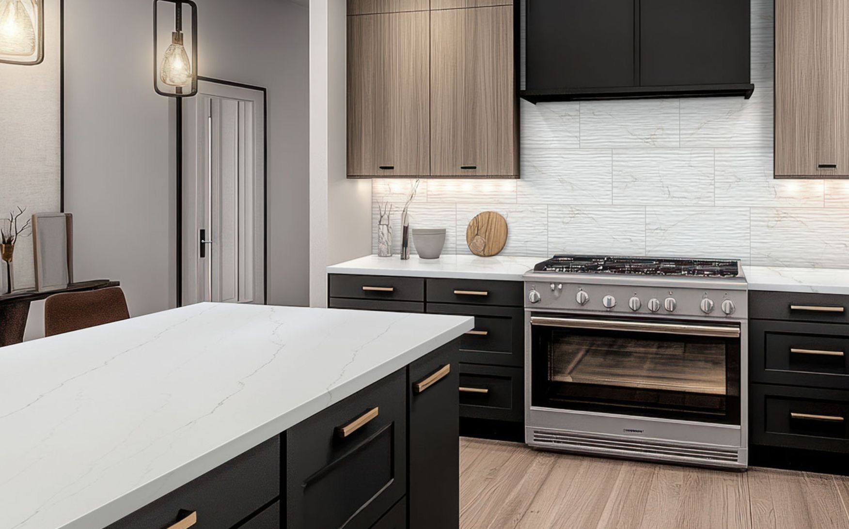 Honed Quartz Kitchen Countertops