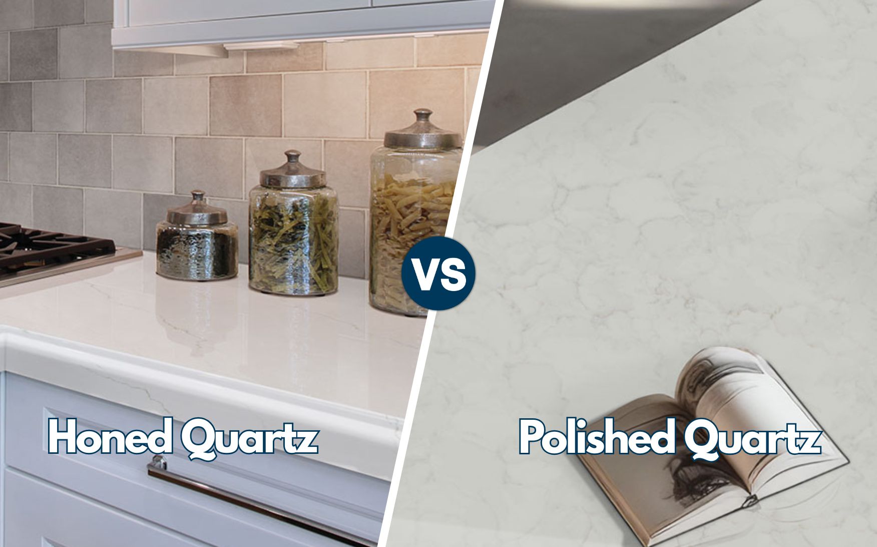 Honed vs Polished Quartz
